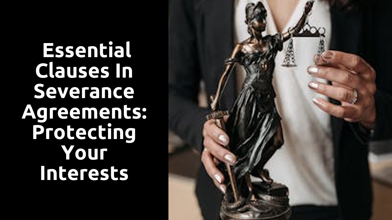  Essential Clauses in Severance Agreements: Protecting Your Interests