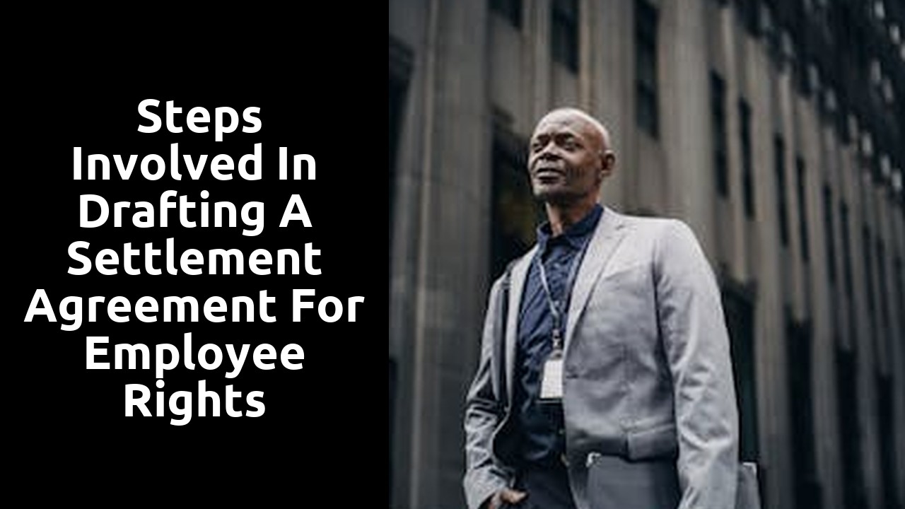  Steps Involved in Drafting a Settlement Agreement for Employee Rights